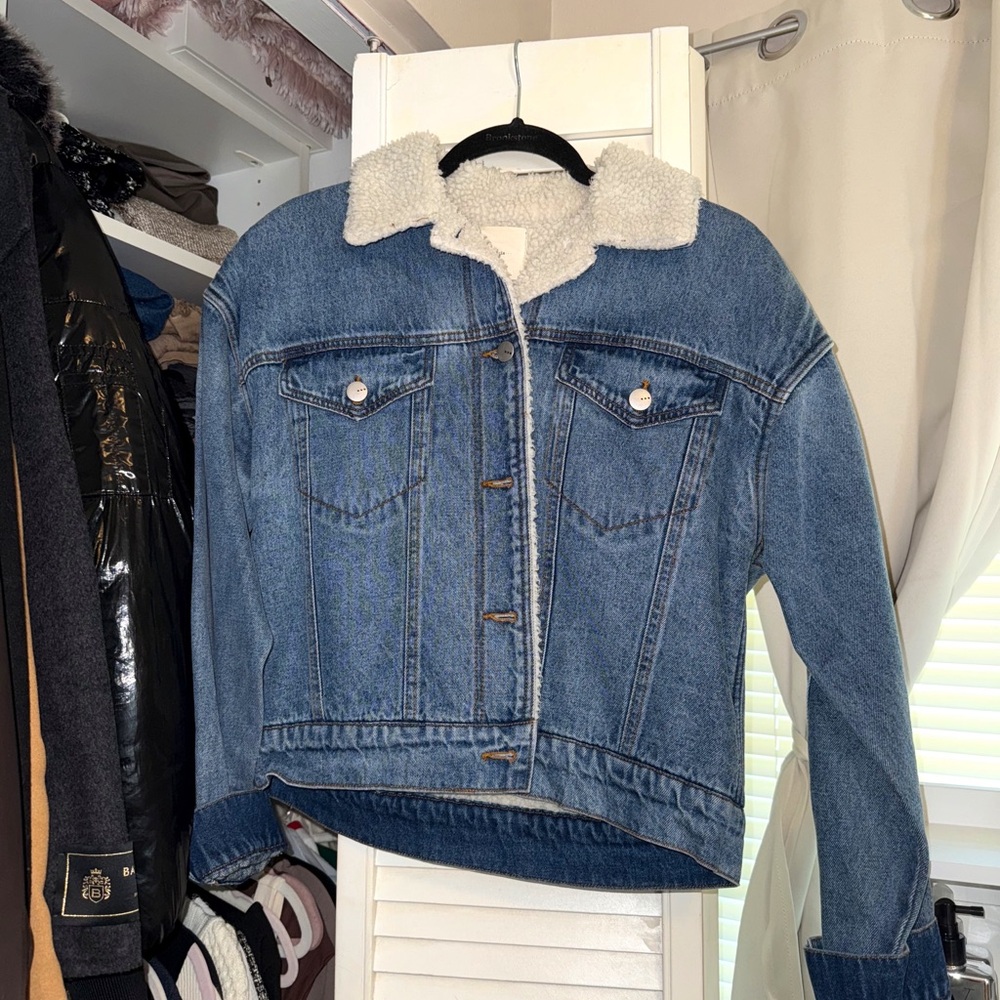 tgla Sherpa Jean Jacket